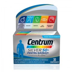 Centrum Silver 50+ pentru barbati, 30 comprimate, Gsk (Farmacia XMED)